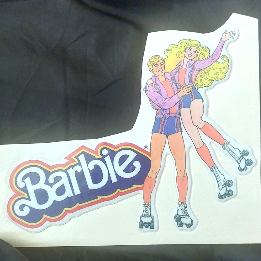 Barbie×Ken Vintage 1985 XL Puffy Rollerskating Sticker